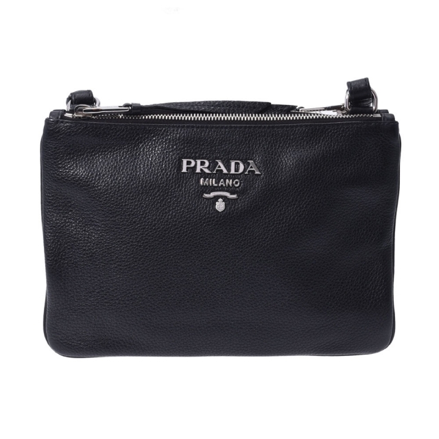 残りわずか】 - PRADA プラダ 黒 ショルダーバッグ ヴィッテロ