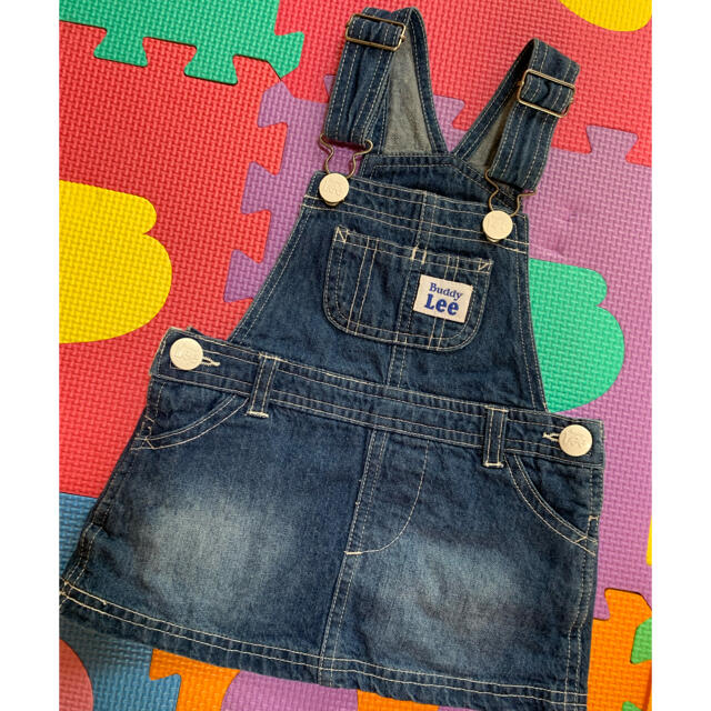 Lee(リー)のLee ジャンバースカート⚠️最終値下げ🈹 キッズ/ベビー/マタニティのキッズ服女の子用(90cm~)(スカート)の商品写真