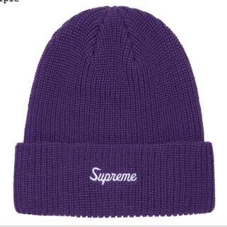 シュプリーム(Supreme)のSupreme Loose Gauge Beanie purple(ニット帽/ビーニー)