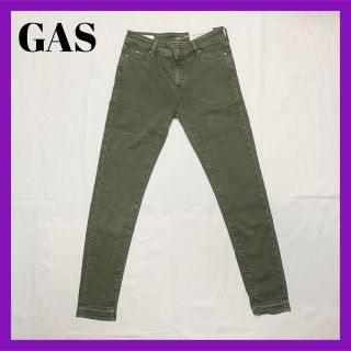 ガス(GAS)の新品 GAS ミリタリー スキニー ジーンズ グリーン レディース(スキニーパンツ)