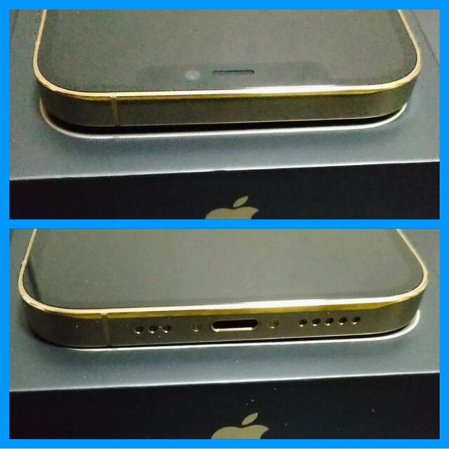 Apple(アップル)のiPhone 12 Pro 128GB ゴールド SIMフリー スマホ/家電/カメラのスマートフォン/携帯電話(スマートフォン本体)の商品写真