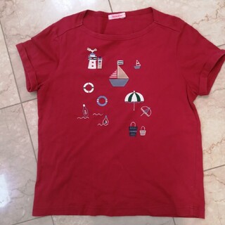 ファミリア(familiar)のファミリア　赤いTシャツ　160cm(Tシャツ/カットソー)