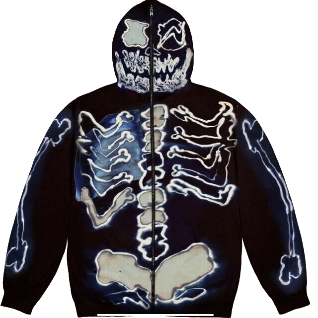 Travis × Fragment skeleton hoodie