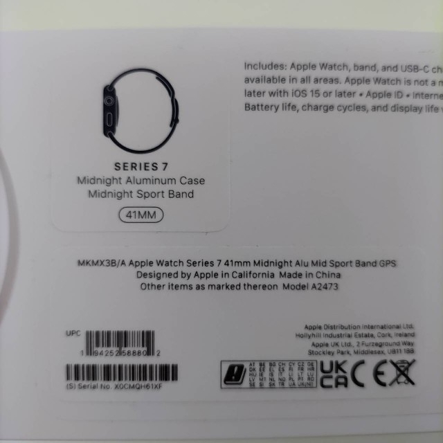 新品　未開封/Apple Watch Series 7 GPSモデル 41mm