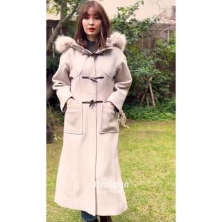 スナイデル(SNIDEL)のher lip to Faux Fur Hoodie Duffle Coat (ロングコート)