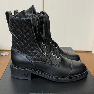 シャネル【CHANEL】 マトラッセ レースアップ ブーツ www