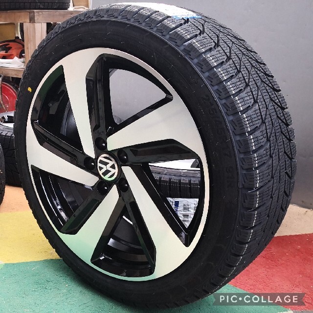 新品4本セット スタッドレスタイヤ ホイールセット 215/45R17 SNOWの ...