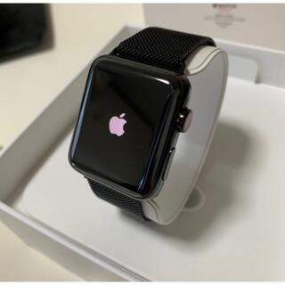アップル(Apple)のAppleWatch 3 GPS+Cellular ブラックステンレス 42mm(腕時計(デジタル))
