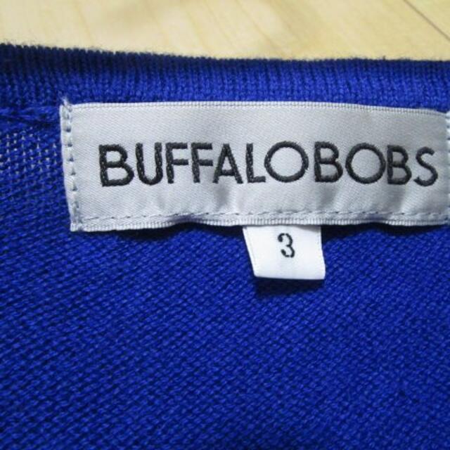 BUFFALO BOBS(バッファローボブス)のバッファローボブズ　Vネックピッチボーダーニット☆BUFFALO BOBS メンズのトップス(ニット/セーター)の商品写真