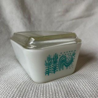 パイレックス(Pyrex)のオールドパイレックス　蓋付きガラスケース　Made in U.S.A(食器)