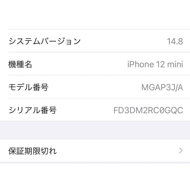 アップル iPhone12 mini 64GB ブルー SIMフリー 純正カバー