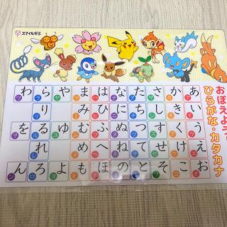 ポケモン ポケモン あいうえお表 ひらがな ローマ字 下敷きの通販 ラクマ