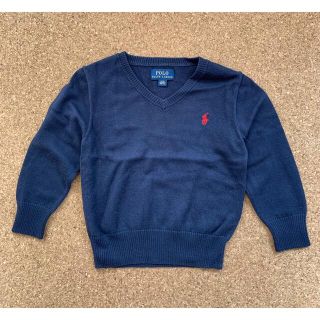 ポロラルフローレン(POLO RALPH LAUREN)の美品！ラルフローレン セーター  綿ニット　紺色(ニット)