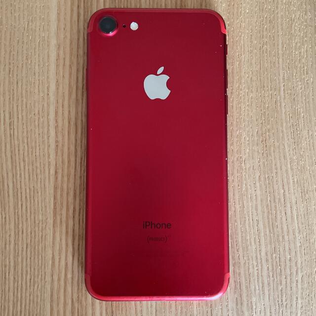 iPhone(アイフォーン)のiPhone 7 Red 128 GB SIMフリー スマホ/家電/カメラのスマートフォン/携帯電話(スマートフォン本体)の商品写真