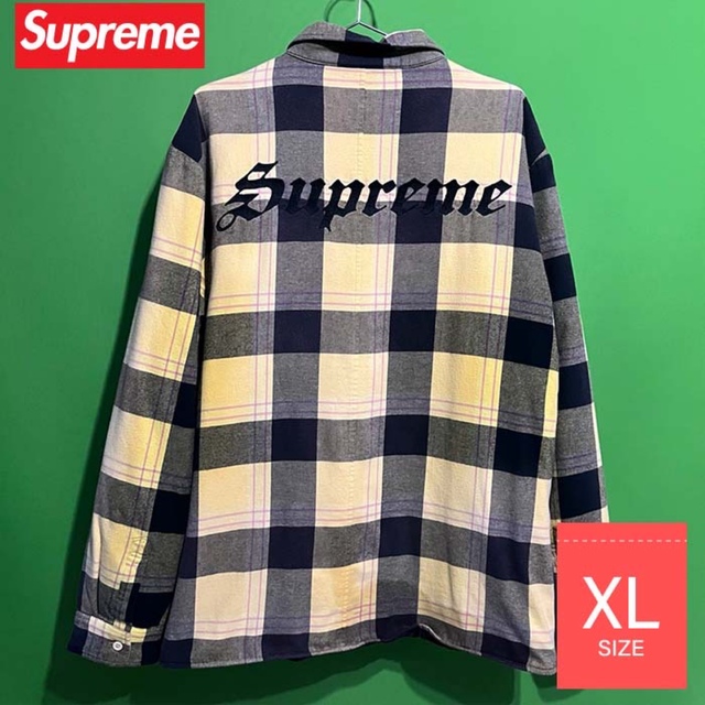 Supreme(シュプリーム)のSupreme Quilted Flannel Shirt XL メンズのジャケット/アウター(ブルゾン)の商品写真