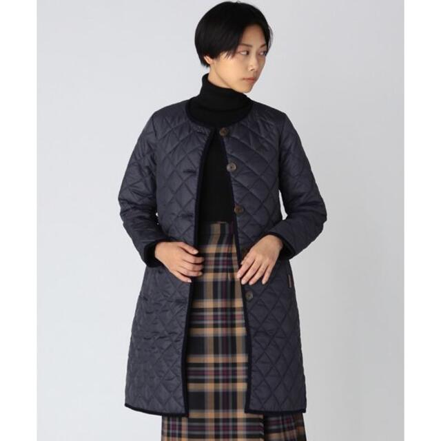 ラベンハム 18AW ノーカラー LOUND キルティングコート サイズ36-