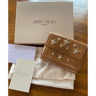 ジミーチュウ(JIMMY CHOO)のJIMMY CHOO 三つ折りサイフ　スタースタッズ　ピンク(折り財布)