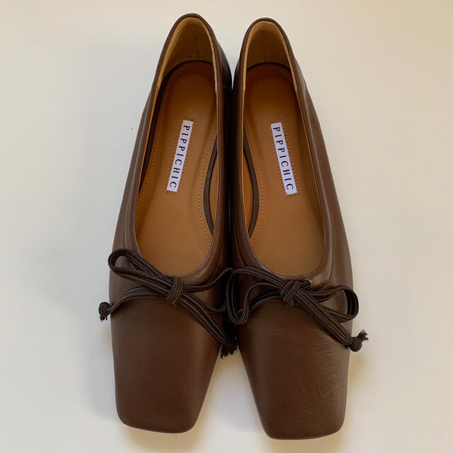 UNITED ARROWS(ユナイテッドアローズ)のPIPPICHIC ピッピシック スクエアトゥ バレエシューズ 37 レディースの靴/シューズ(バレエシューズ)の商品写真