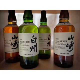 サントリー 山崎NV 700ml, 白州NV 700ml, 4本セット