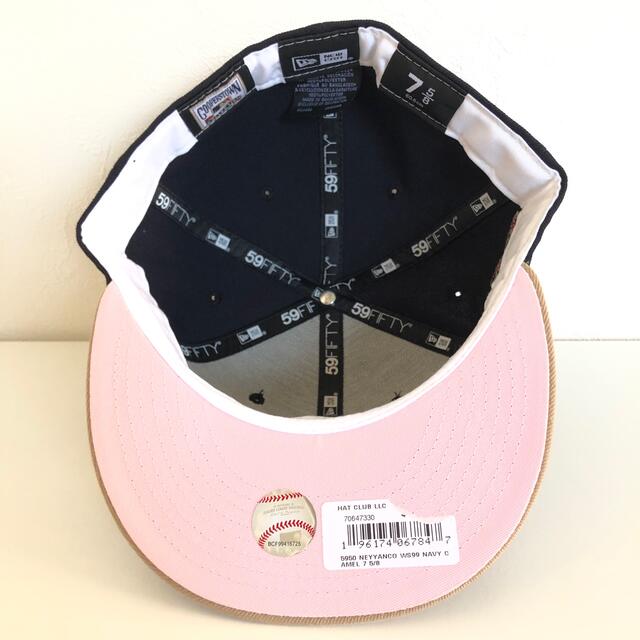 NEW ERA(ニューエラー)のツバ裏ピンク New Era Cap 5/8 ニューエラ ヤンキース キャップ メンズの帽子(キャップ)の商品写真