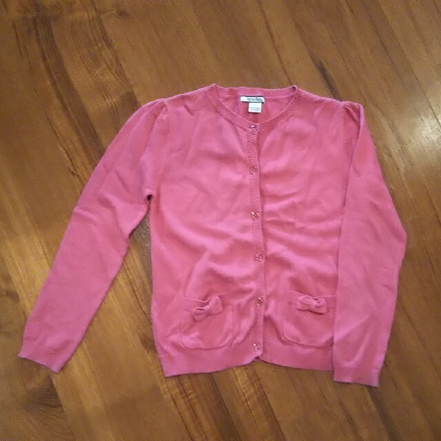 ピンクのカーディガン キッズ/ベビー/マタニティのキッズ服女の子用(90cm~)(カーディガン)の商品写真
