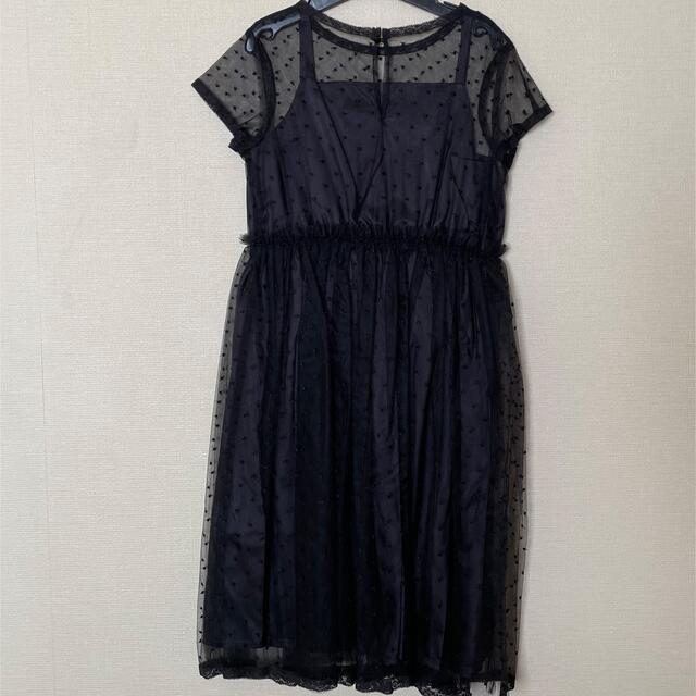 ボンポワン チュールドレス ブラック size8 新品タグ付き | lea