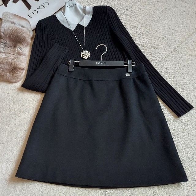 FOXEY❤42『Skirt Style Mini』ブラックブラック