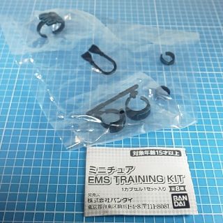 バンダイ(BANDAI)のカプセルトイ「ミニチュア EMS TRAINING KIT」ライトブルーLサイズ(その他)