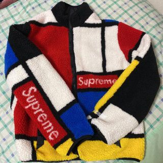 シュプリーム(Supreme)のsupreme リバーシブル　カラーブロック　フリース　ジャケット　L (ブルゾン)