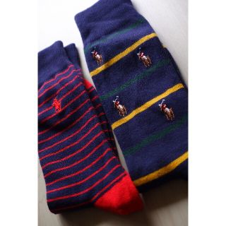 ポロラルフローレン(POLO RALPH LAUREN)のあゆさまご検討用POLOポロラルフローレンのメンズソックス【2足セット】【新品】(ソックス)