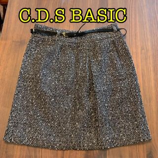 シーディーエスベーシック(C.D.S BASIC)のC.D.S BASIC スカート Mサイズ(ひざ丈スカート)