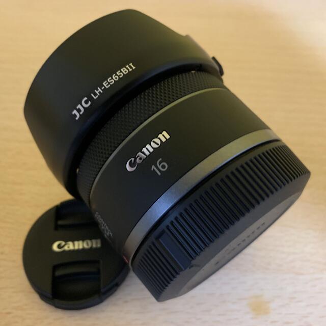 Canon(キヤノン)のほぼ新品 Canon RF16mm F2.8 STM フード、可変ND付き スマホ/家電/カメラのカメラ(レンズ(単焦点))の商品写真