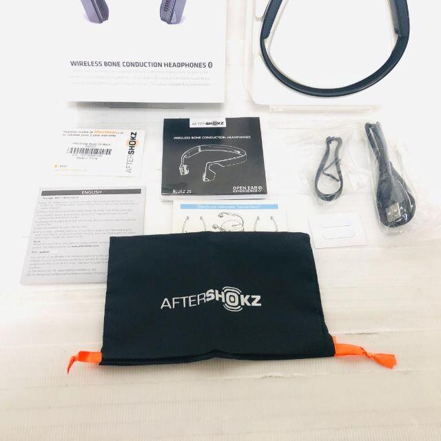 AFTERSHOKZ Bluez 2S ワイヤレスヘッドホン  AS500SBK スマホ/家電/カメラのオーディオ機器(ヘッドフォン/イヤフォン)の商品写真