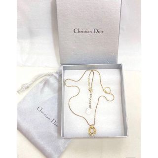 クリスチャンディオール(Christian Dior)のヴィンテージ◆Dior ディオール ネックレス オーバル ストーン付【くすみ有】(ネックレス)