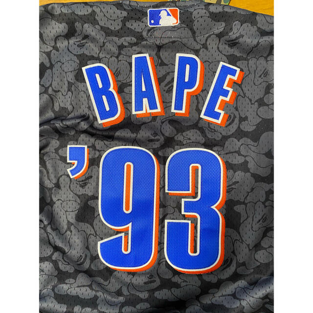 BAPE NEWYORK METS JERSEY ベースボールシャツ