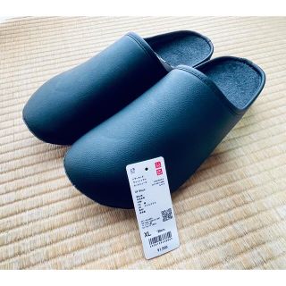 ユニクロ(UNIQLO)のユニクロ　レザータッチ　ウォッシャブルルームシューズ XL(スリッパ/ルームシューズ)