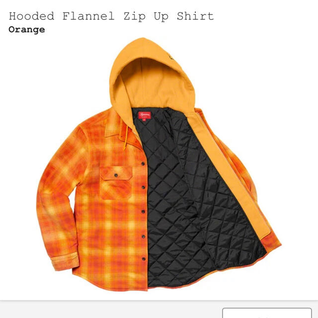 シャツ L supreme Hooded Flannel Zip Up Shirt