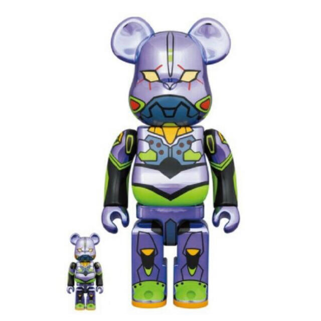 BE@RBRICK エヴァンゲリオン初号機 CHROME 100% 400%