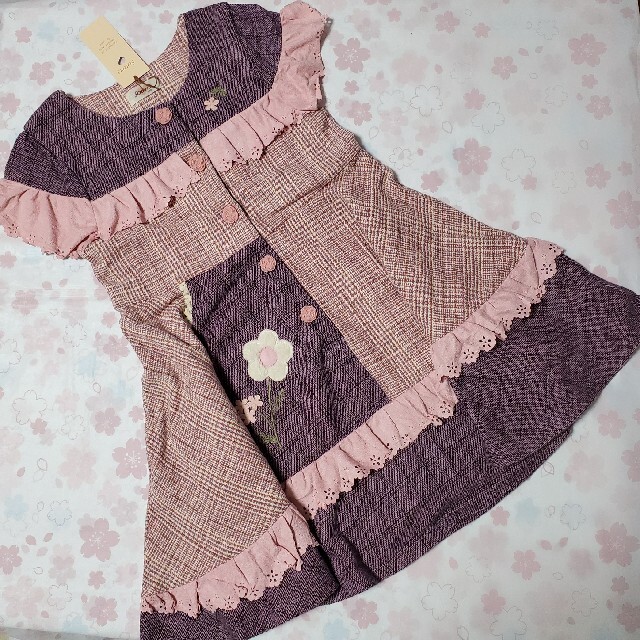 Souris(スーリー)の専用★スーリー☆パネル切替ジャンパースカート キッズ/ベビー/マタニティのキッズ服女の子用(90cm~)(ワンピース)の商品写真