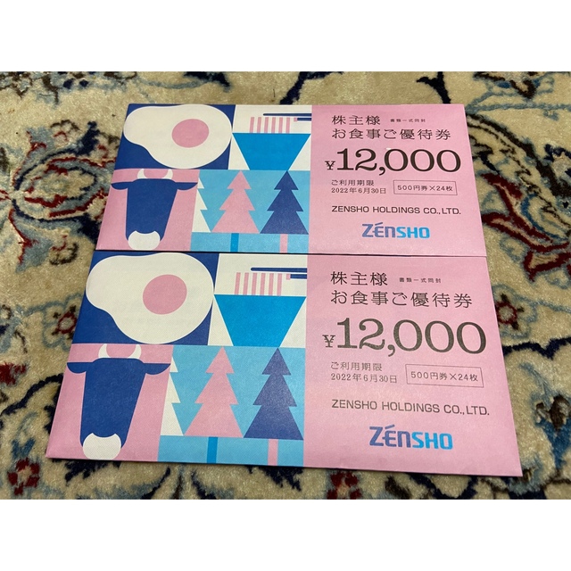 ゼンショー　株主優待24000円分　即発送