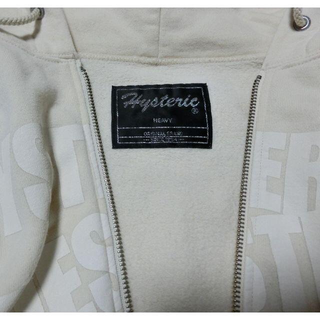 HYSTERIC GLAMOUR(ヒステリックグラマー)の♥HYSTERIC♥ ヒステリック パーカー アイボリー Fサイズ スタッズ付き レディースのトップス(パーカー)の商品写真