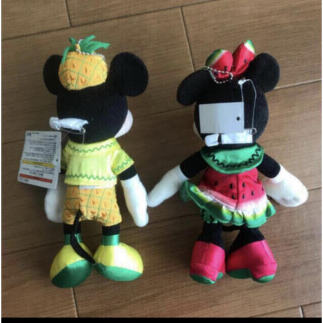 Disney ディズニー フルフルフルーツ ぬいぐるみバッジ ミッキー ミニー パイン スイカの通販 By サラダ S Shop ディズニーならラクマ