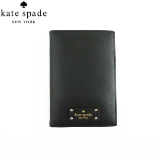 ケイトスペードニューヨーク(kate spade new york)の紙袋付新品 kate spade ケイトスペード WLRU2813 黒 ブラック(名刺入れ/定期入れ)