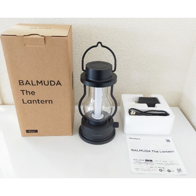 未使用に近い♪バルミューダ ランタン BALMUDA ブラック 外箱、説明