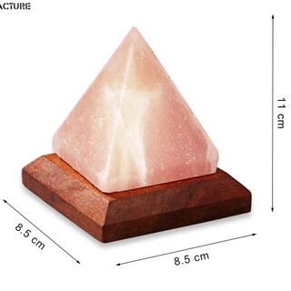 ピラミッド型岩塩ランプミニサイズ(テーブルスタンド)