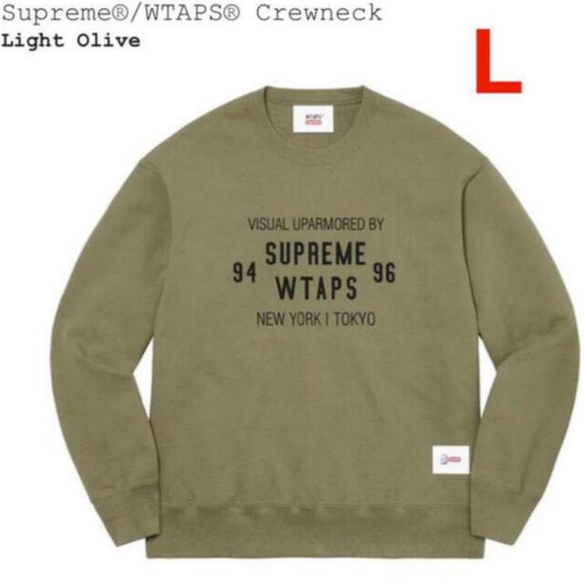 wtaps新品　supreme WTAPS Crewneck オリーブ　シュプリーム