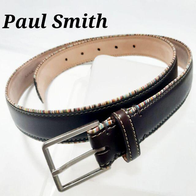 Paul Smith ポールスミス ベルト マルチカラーストライプ  レザー