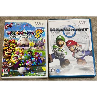 ウィー(Wii)のマリオパーティ8 Wii &マリオカートWii 2つセット(その他)