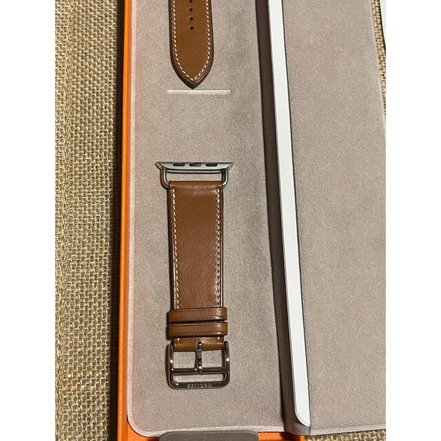 Hermes(エルメス)のHERMES Apple Watch レザーバンド メンズの時計(レザーベルト)の商品写真