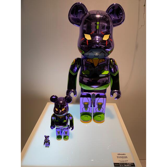 BE@RBRICK エヴァンゲリオン初号機CHROME 100% 400%